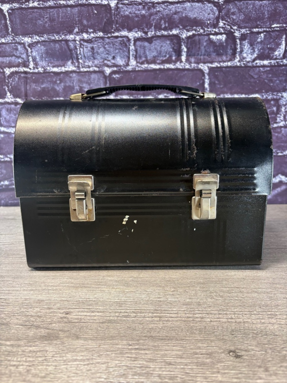 Vintage Miners Pail Domed Metal Lunch Box